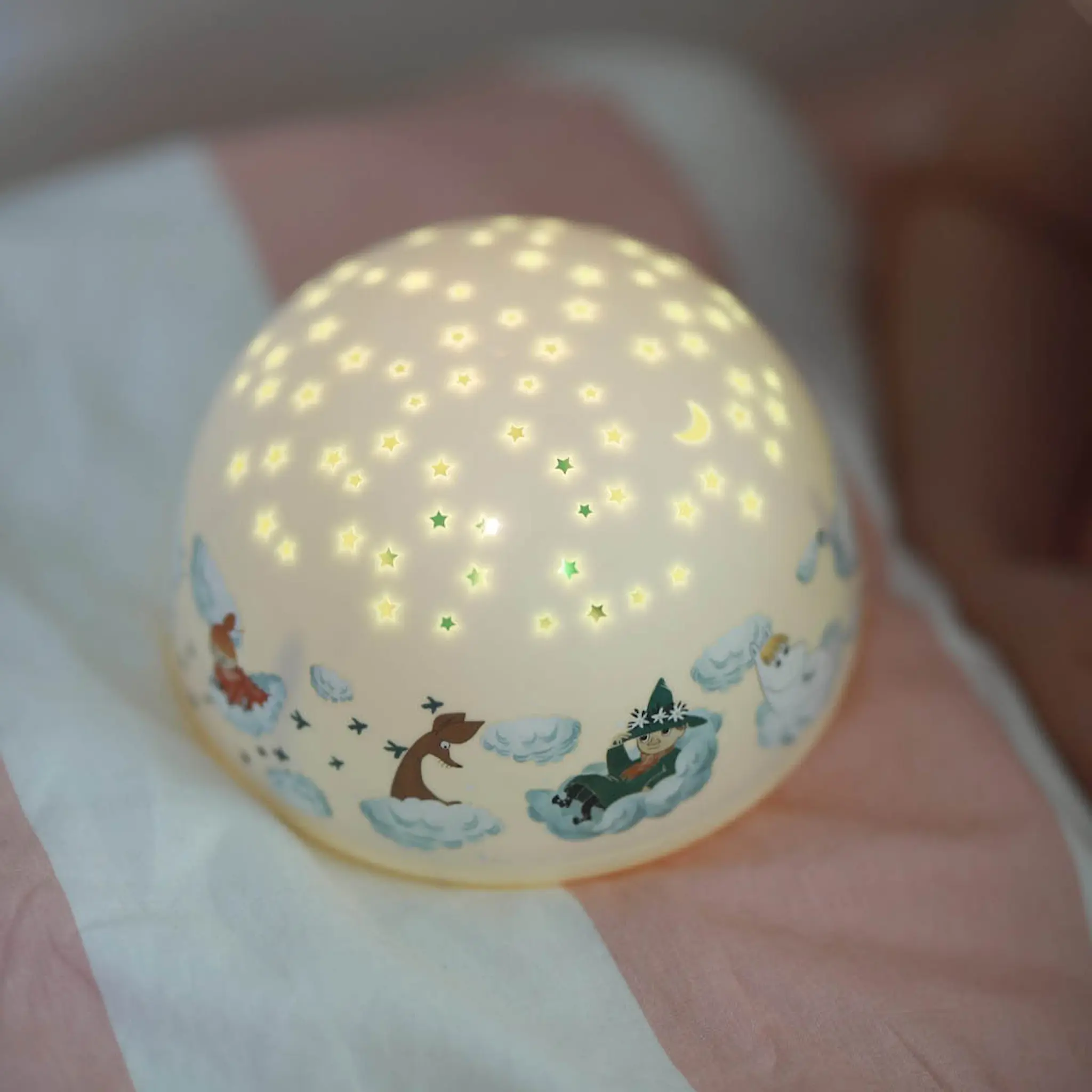 Rätt Start Mumin nattlampa med stjärnhimmel och musik