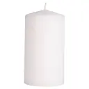 Blockljus D8 H15 cm Vit