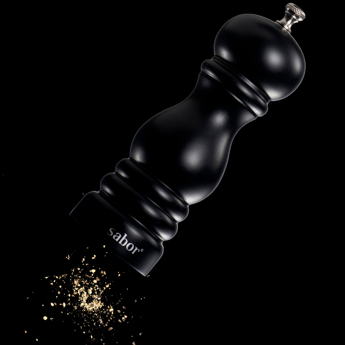 Sabor Suola- ja Pippurimylly Mattamusta