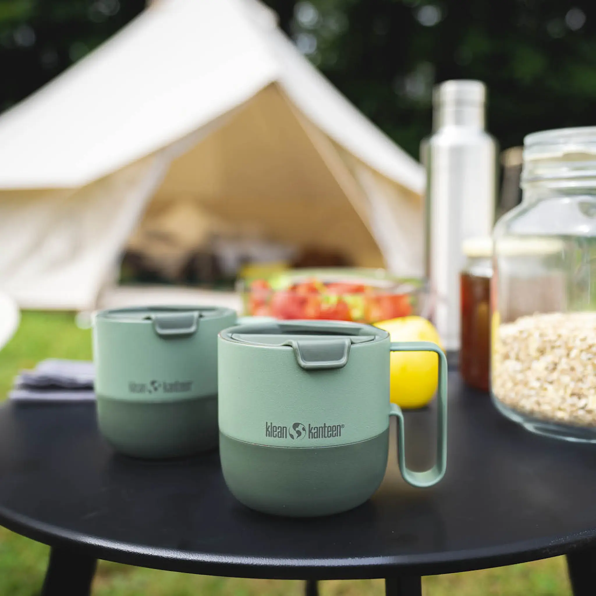 Klean Kanteen Rise mugg 41 cl med fliplock Sea Spray