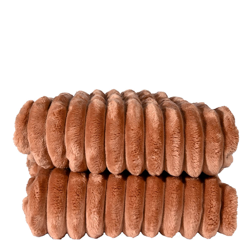 Sagaform Esther fleecepläd 130x170 cm ljusbrun