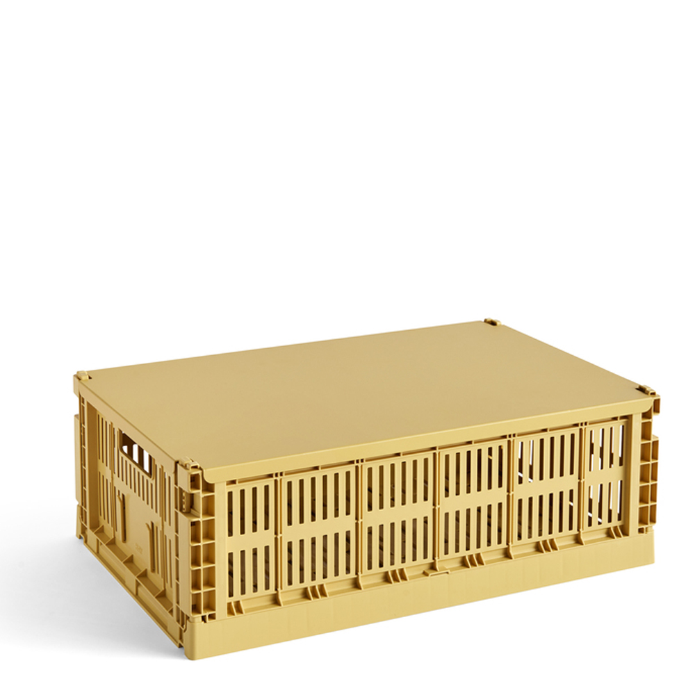 HAY HAY Colour Crate Lock till förvaringslåda Large Golden Yellow
