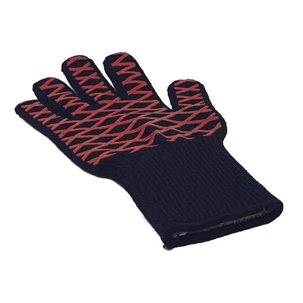 Home Grillihanska Musta/Punainen