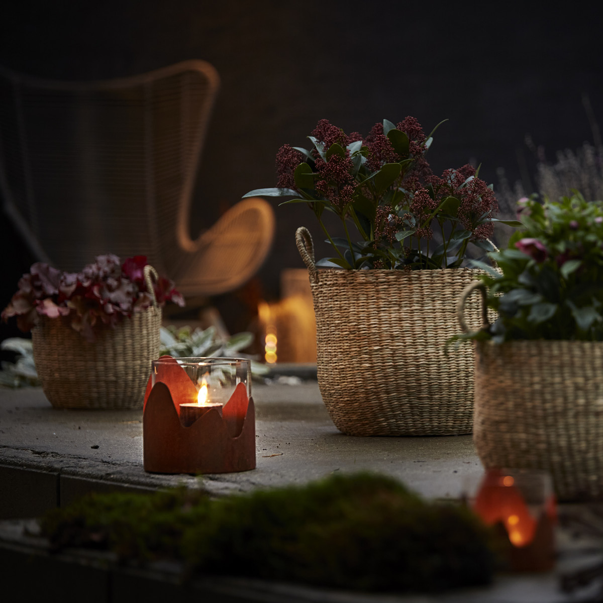 GUS Design Korg sjögräs 4-pack 35+30+25+20 cm