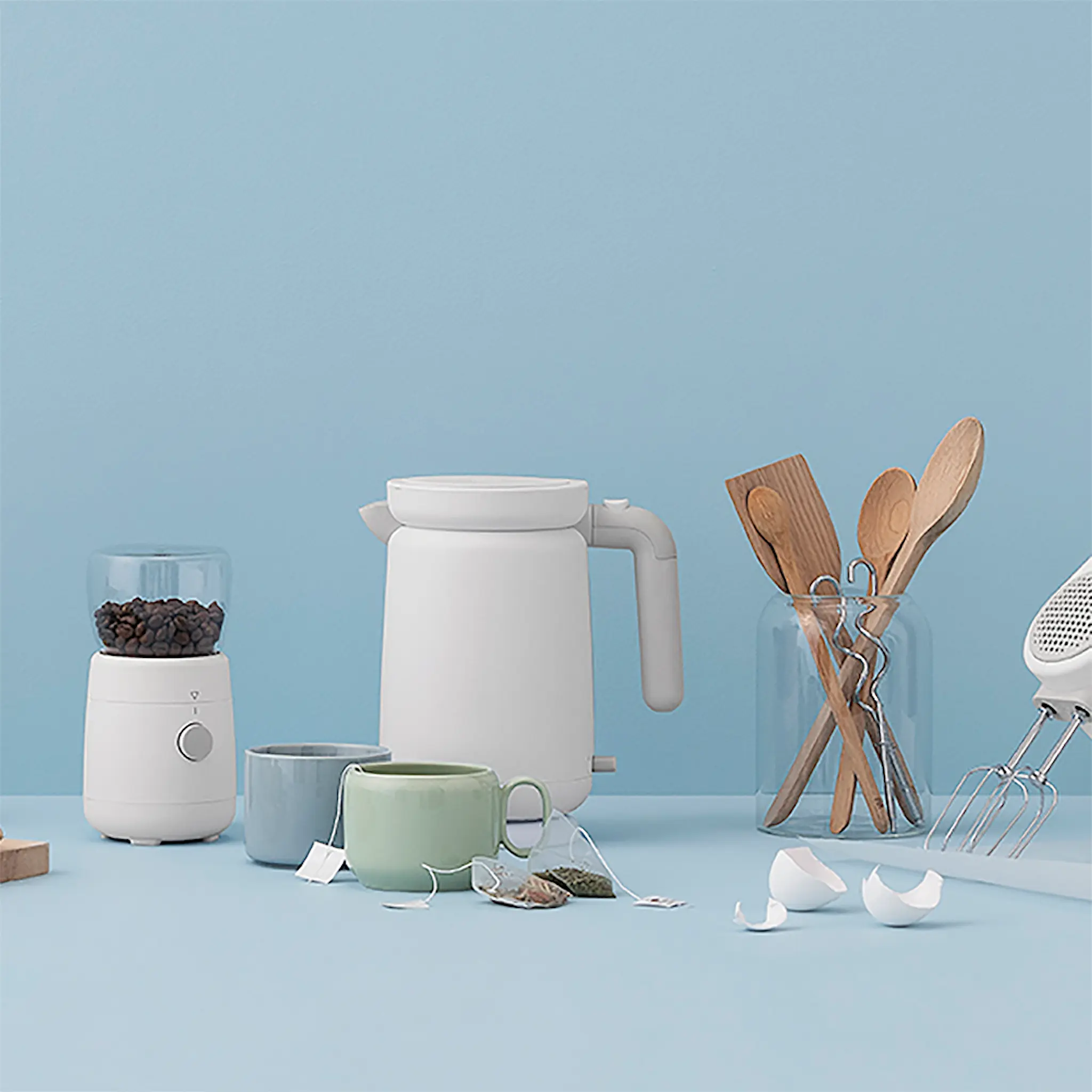 RIG-TIG Foodie Vattenkokare 1 L Vit