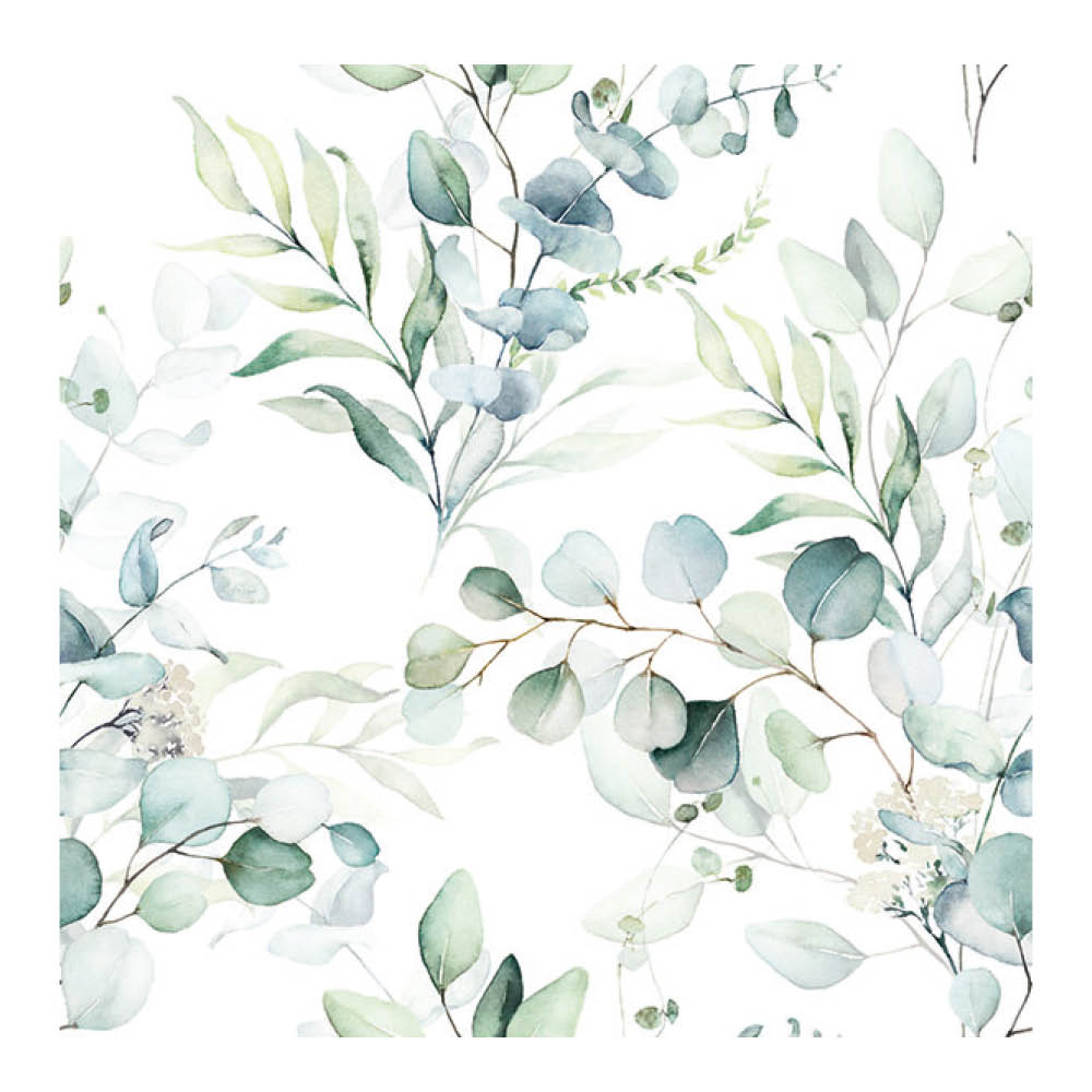 Ambiente - Servetti 33x33 cm 20 kpl Eucalyptus All Over