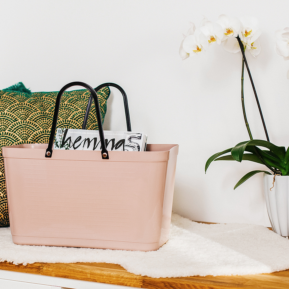 Hinza Green Plastic veske stor 15L nougat