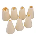 Tyllset stjärntyllar 7-pack krämvit