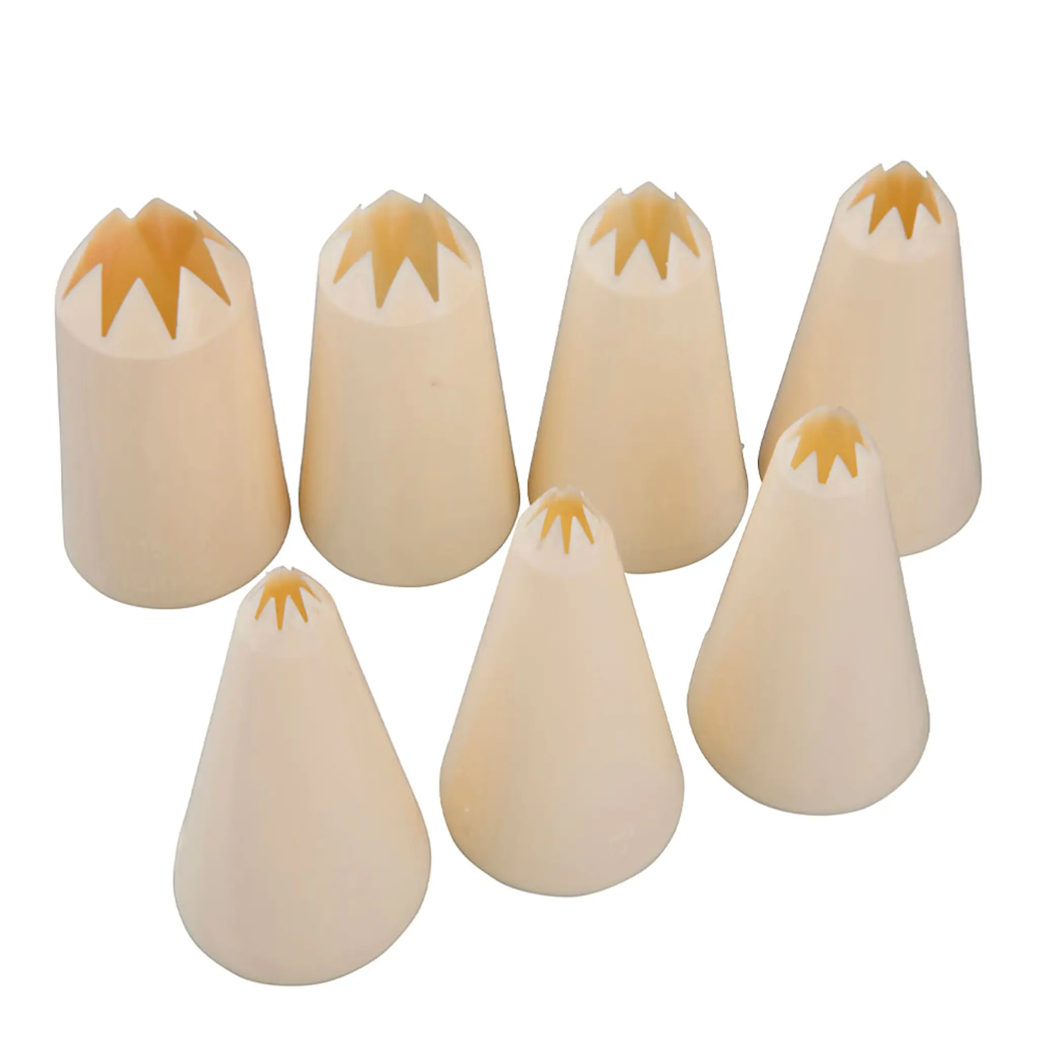 Patisse Tyllset stjärntyllar 7-pack krämvit