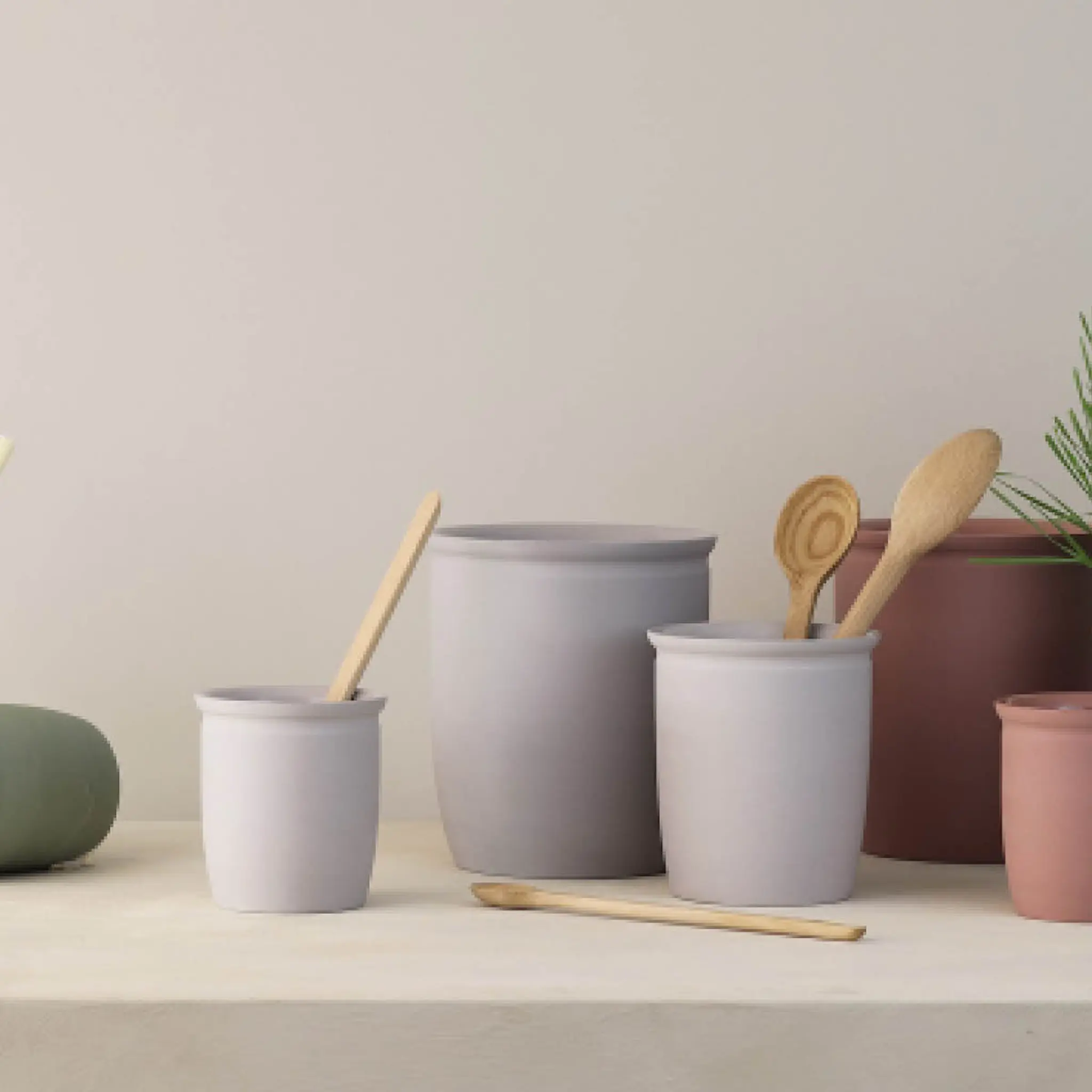 Knabstrup Keramik Knabstrup Säilytin 2 L Harmaa