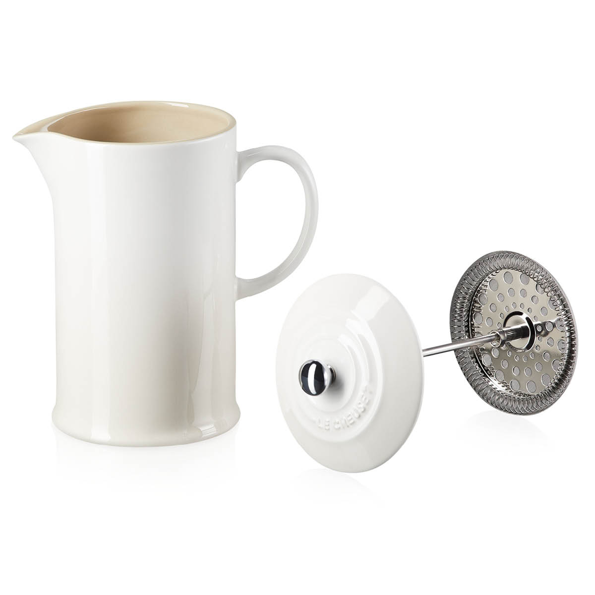 Le Creuset Presskanna 1 L meringue