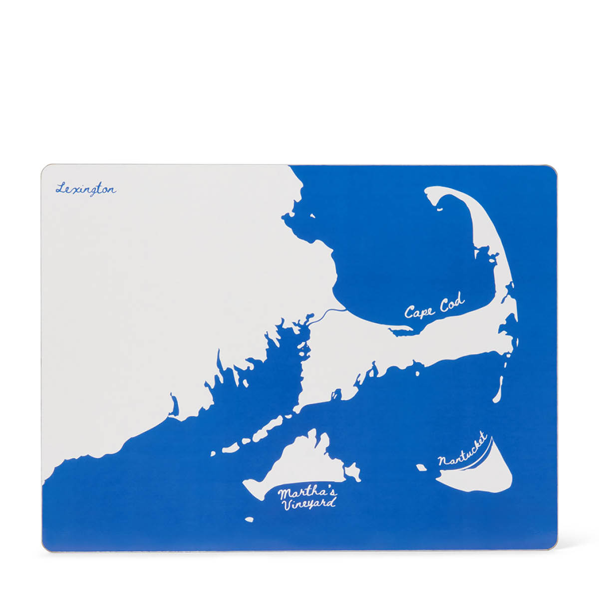 Lexington Bordstablett 30x40 cm 2-pack laminat dubbelsidig blå/vit