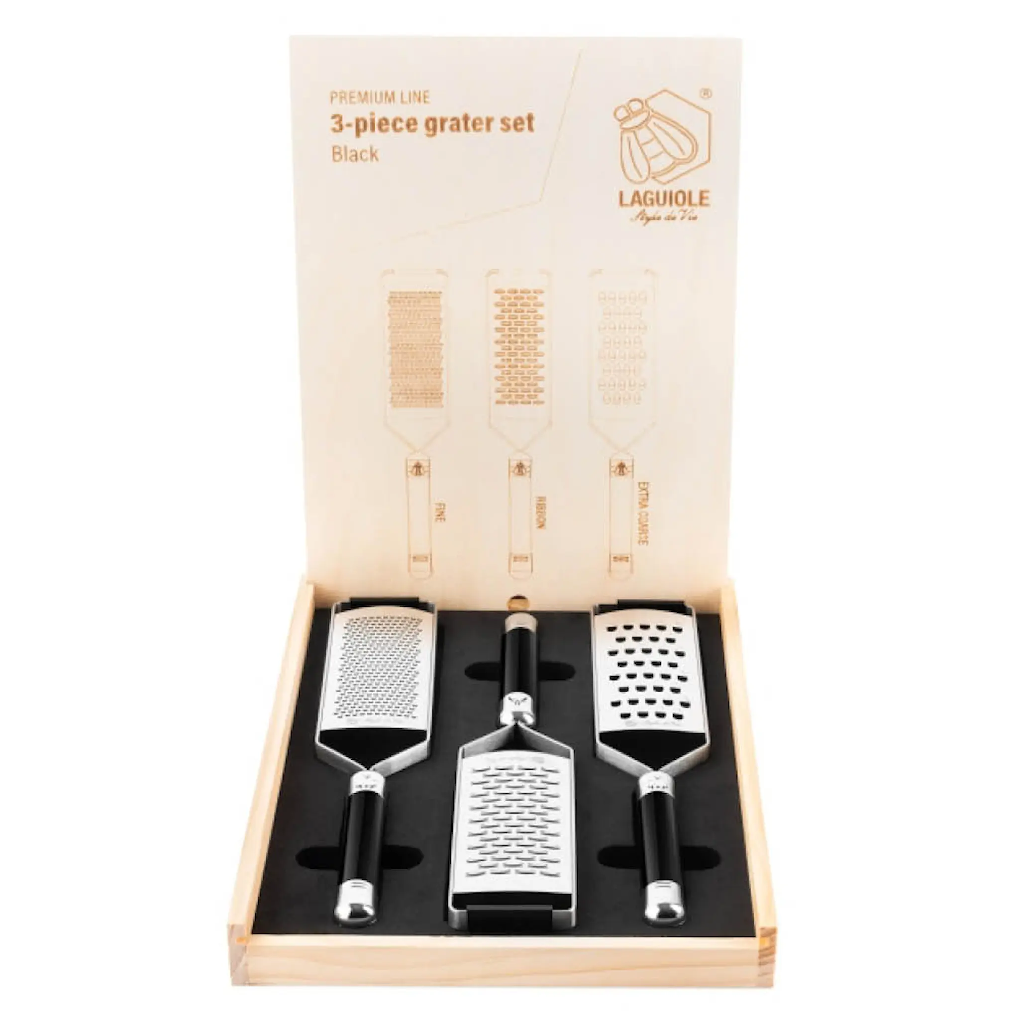 Laguiole Style de Vie Rivjärnset 3 delar svart