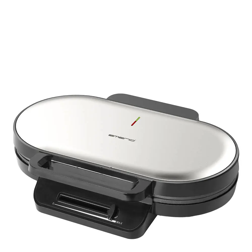 Emerio Tuplavohvelirauta 1200W Ruostumaton teräs