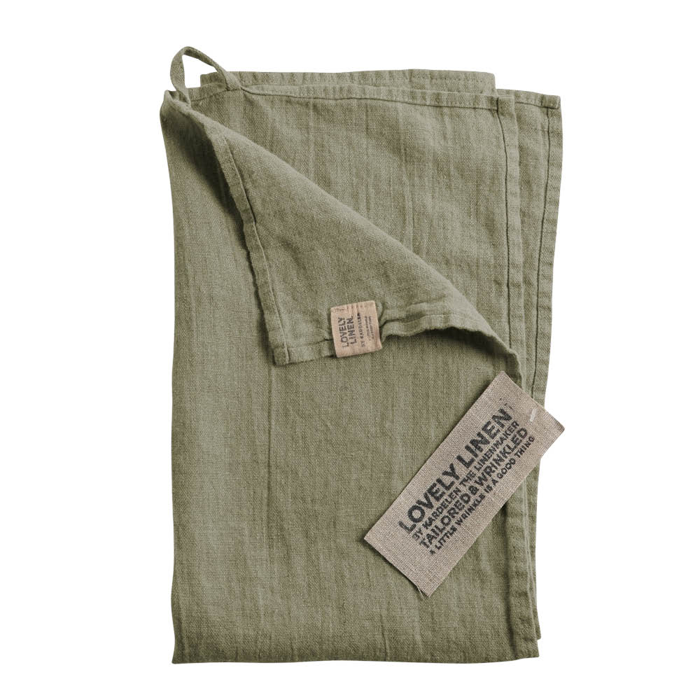 Lovely Linen Lovely kjøkkenhåndkle lin 45x70 cm Avocado