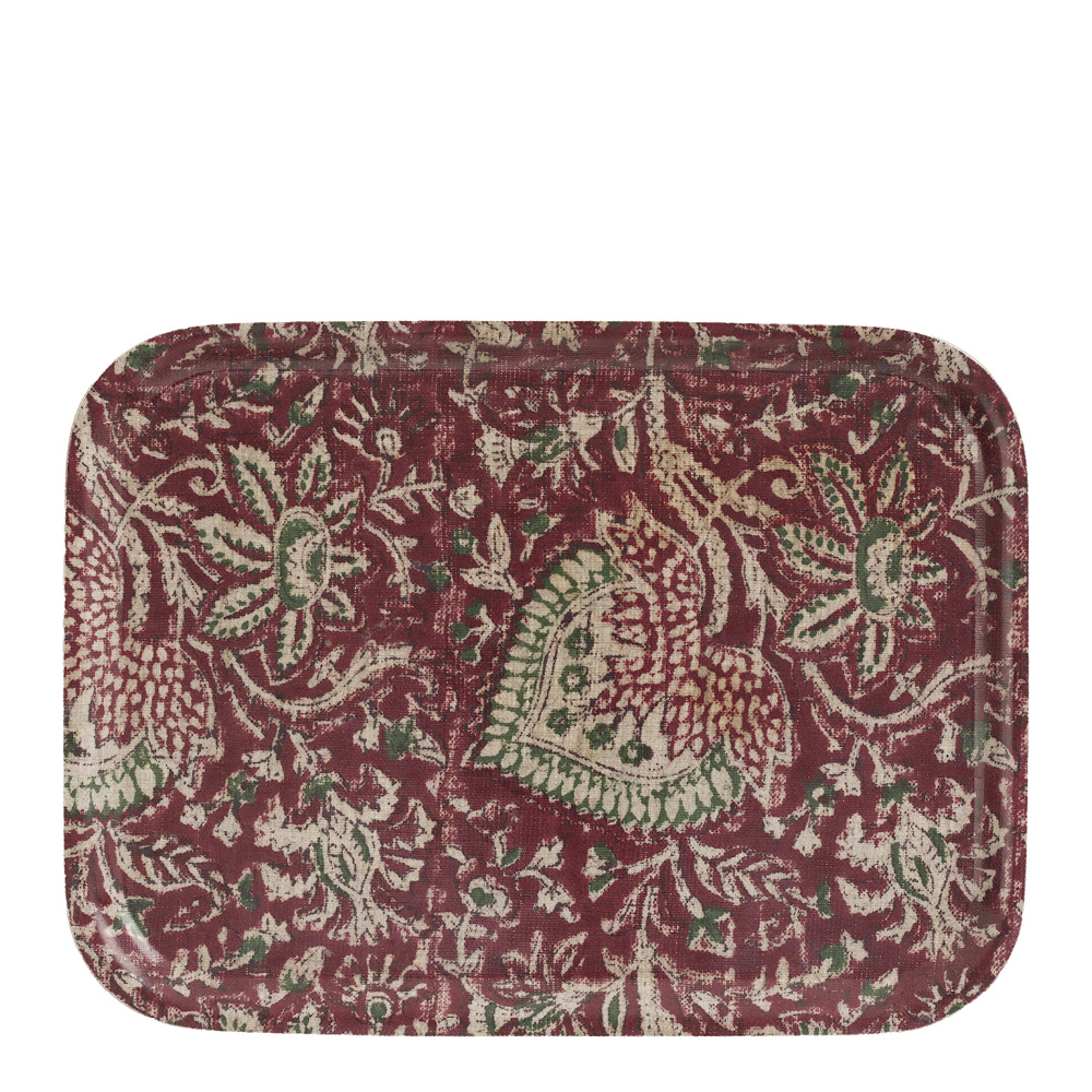 Chamois Oriental bricka 27x20 cm röd