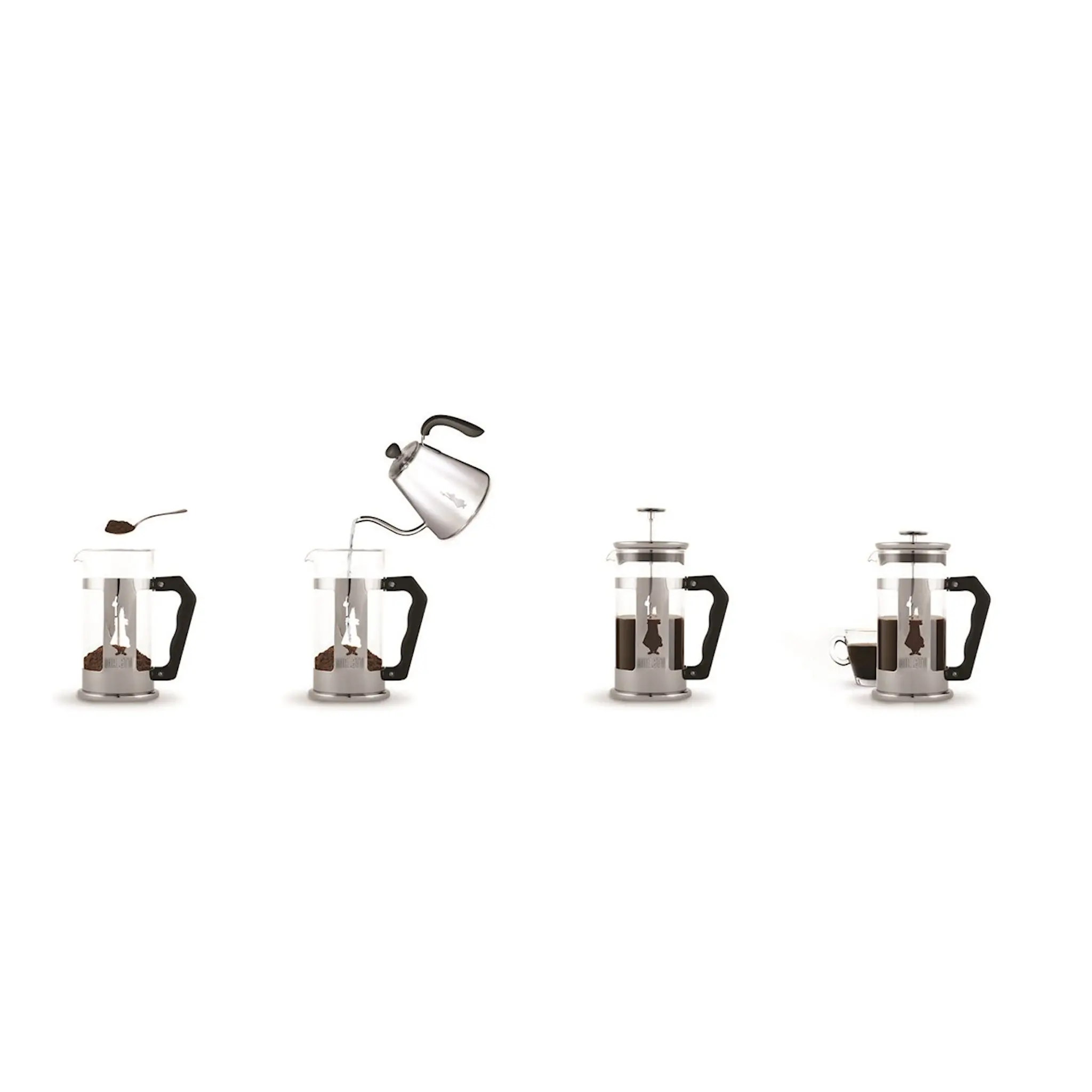 Bialetti Preziosa Presskanna 3 koppar
