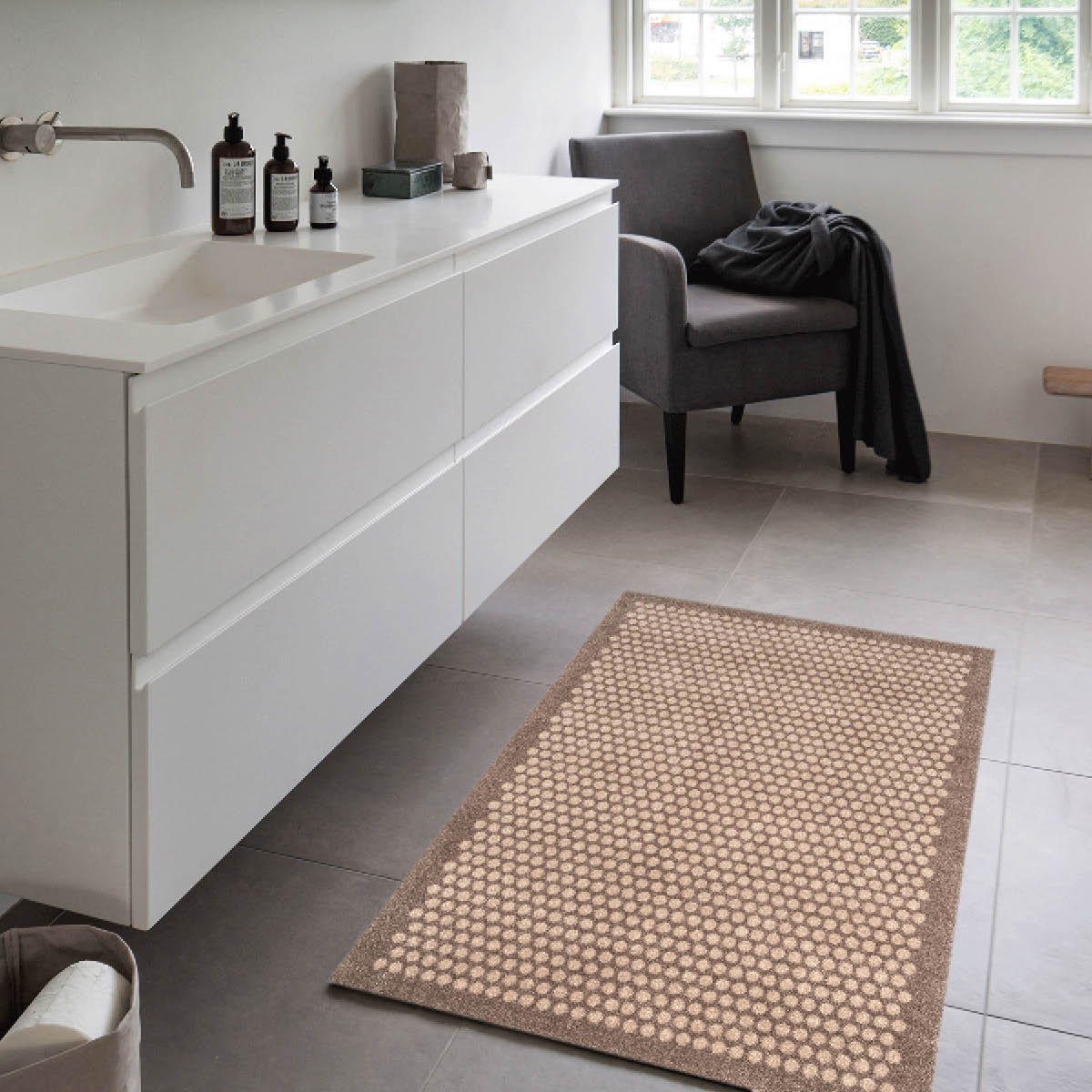 Tica Copenhagen Dot golvmatta 130x90 cm sand/beige