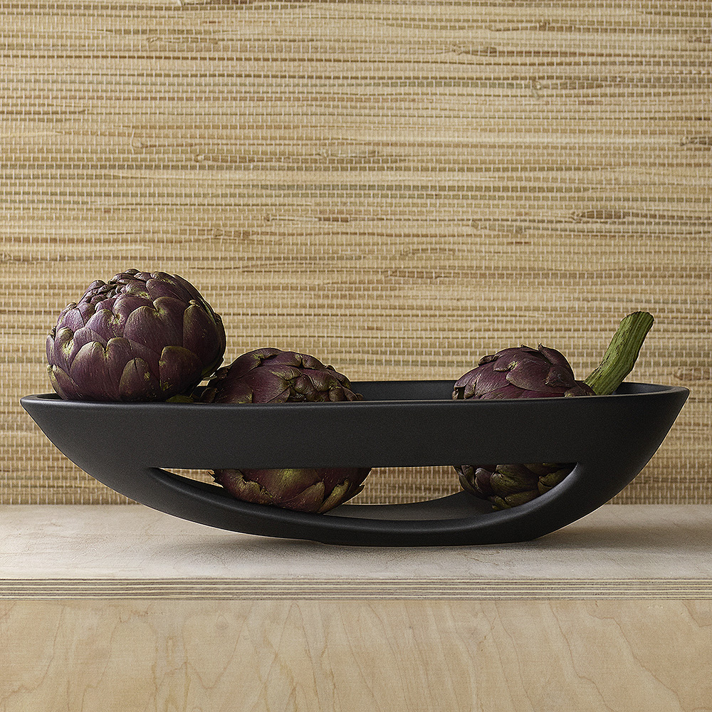 Kähler Kokong Skål genombruten 40x23,5 cm Brun