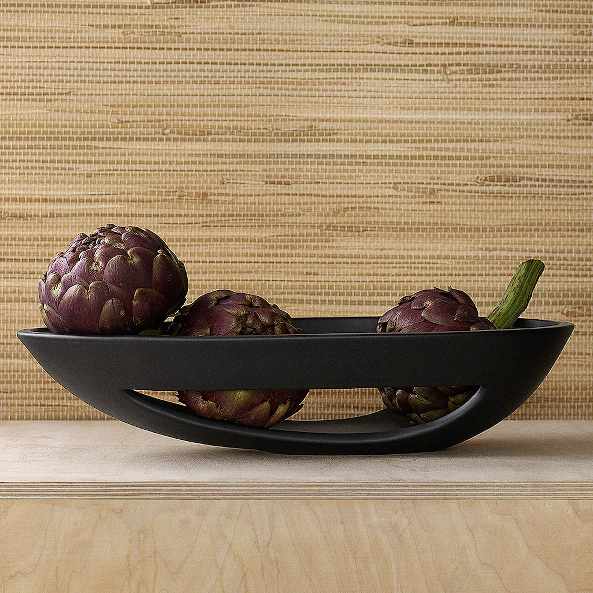 Kähler Kokong Skål genombruten 40x23,5 cm Brun