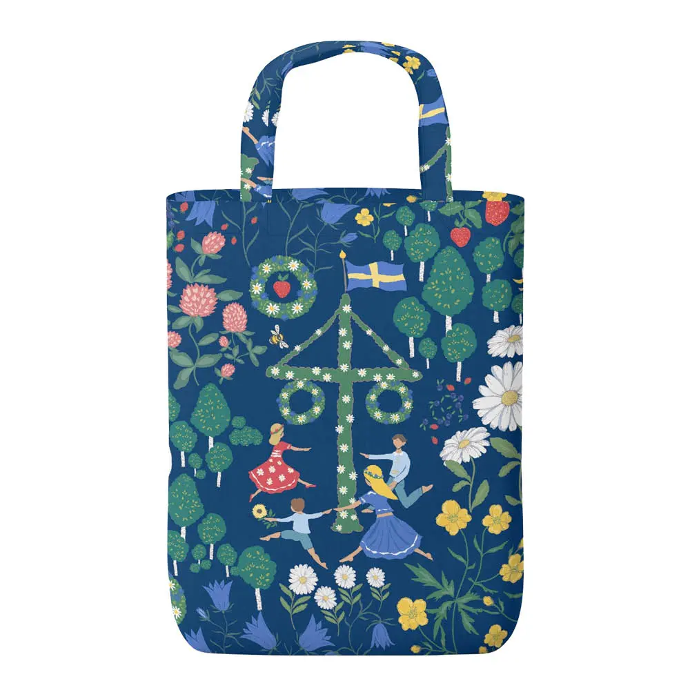 Midsommardans Kangaskassi 27x20 cm Sininen