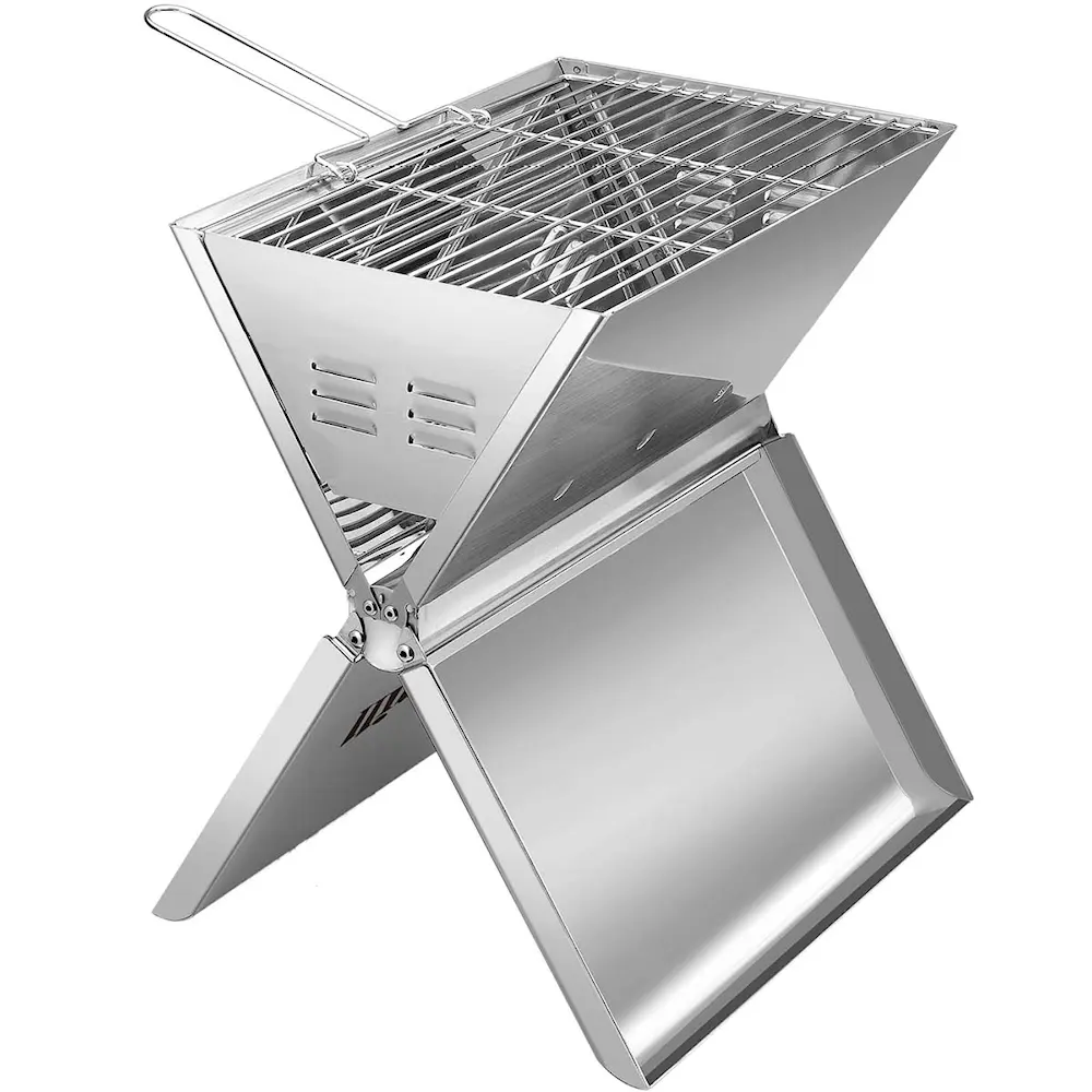 Taitettava grilli 36x26 cm Ruostumaton