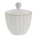 Camille sockerskål 12x10 cm benvit