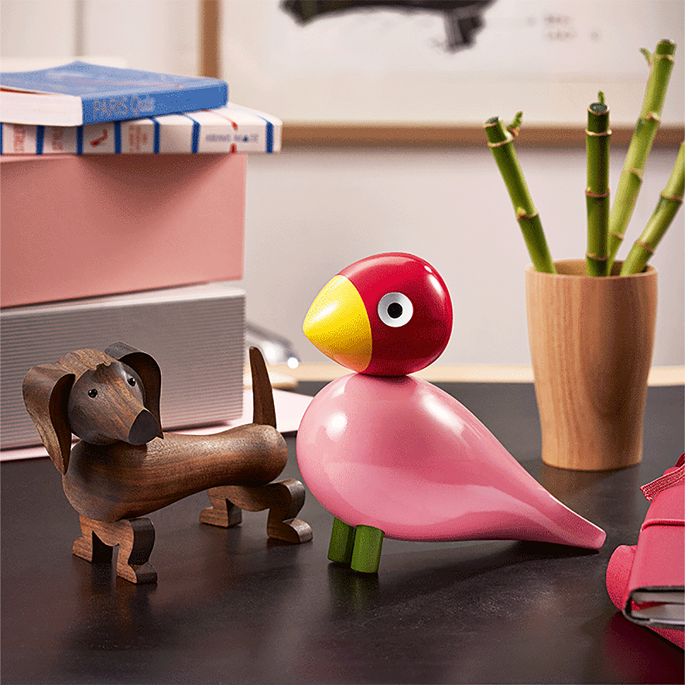 Kay Bojesen Denmark Sångfågel 15,1 cm Rosa/Röd