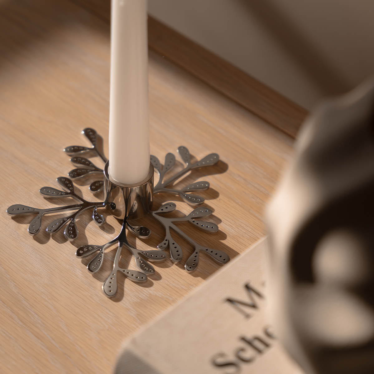 Cooee Mistletoe ljusstake stål