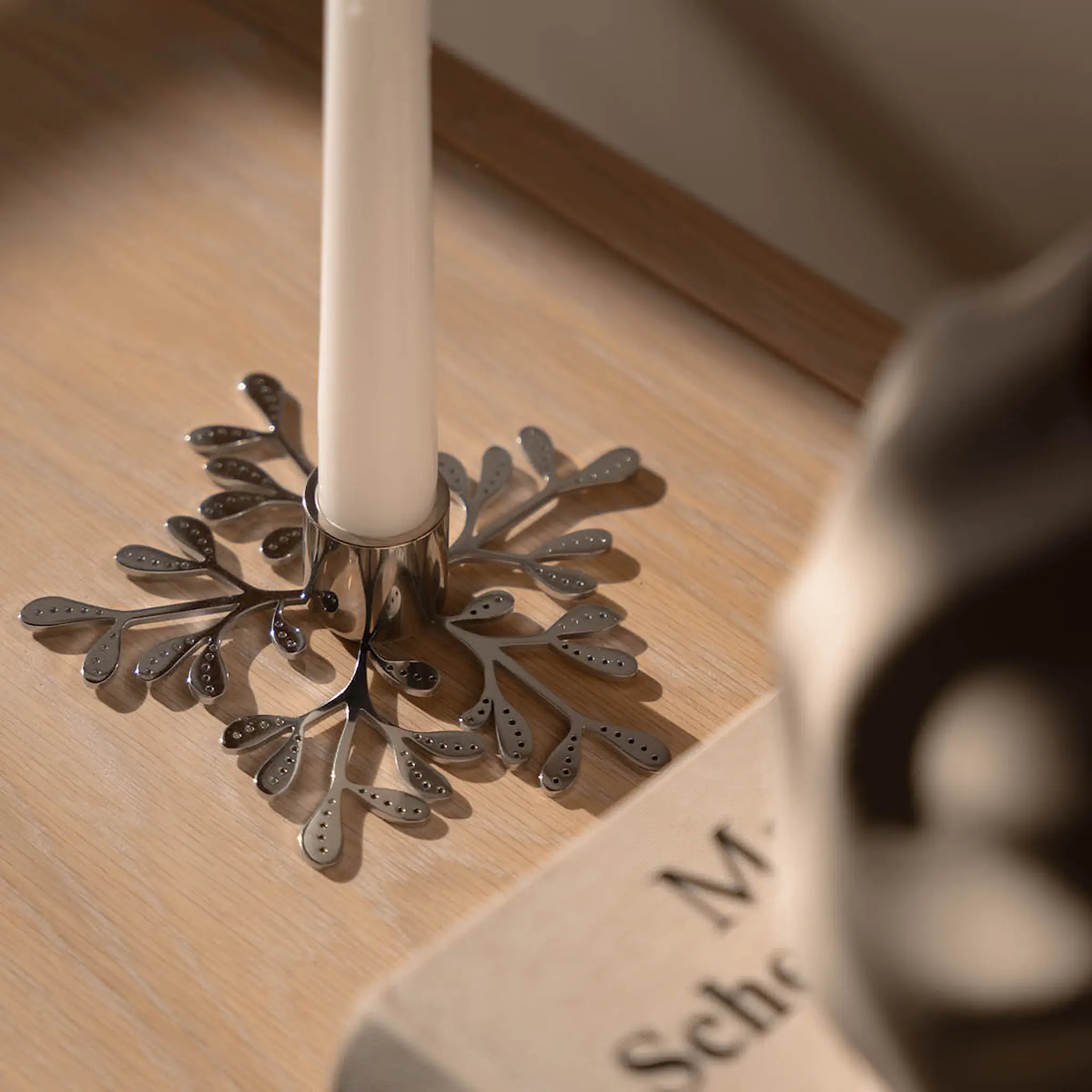 Cooee Mistletoe ljusstake stål