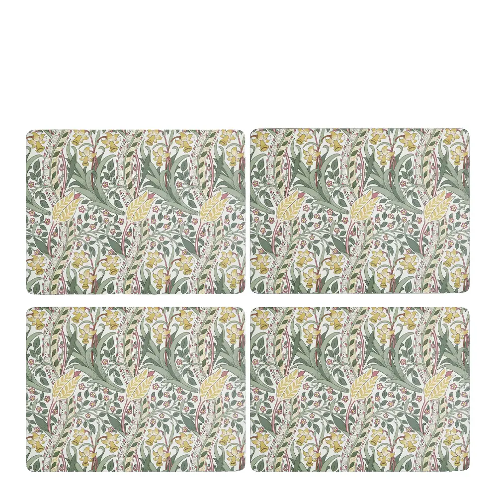 Morris & Co Pöytätabletti Daffodil 30x40 cm 4 kpl