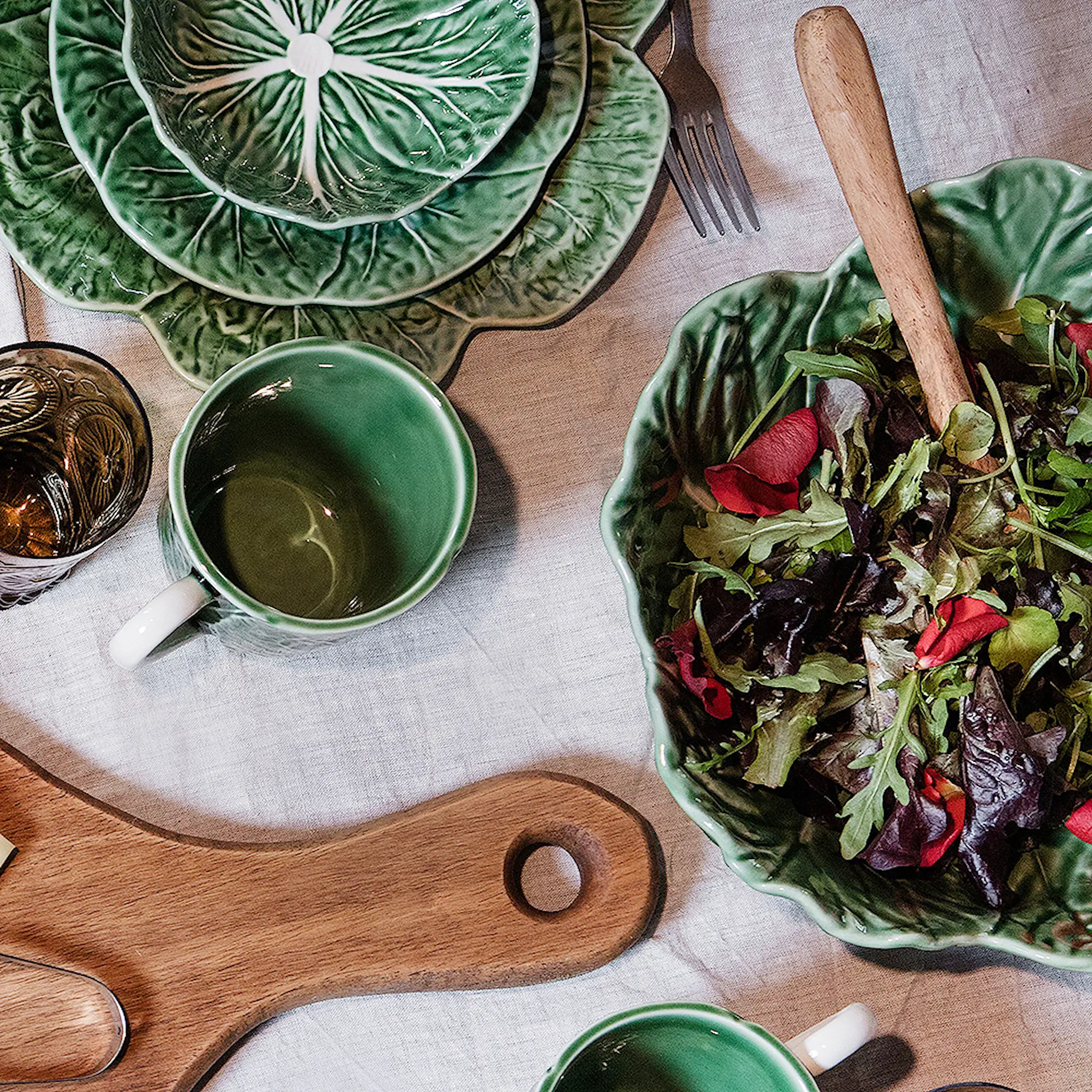 Bordallo Pinheiro Cabbage Kulho 29 cm Vihreä