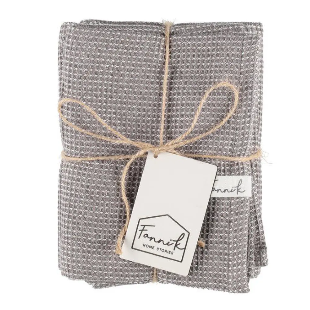 Bamboo Keittiöpyyhe 50x70 cm 2kpl Harmaa