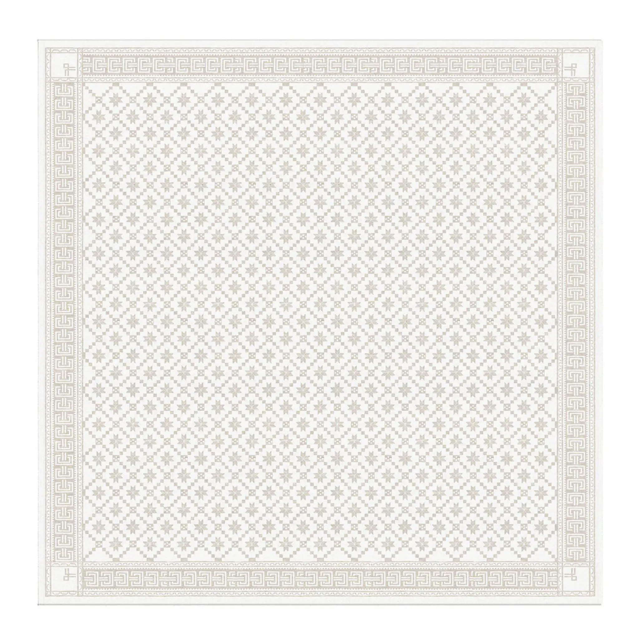 Ekelund Åttebladrose bordsduk 150X150 cm beige
