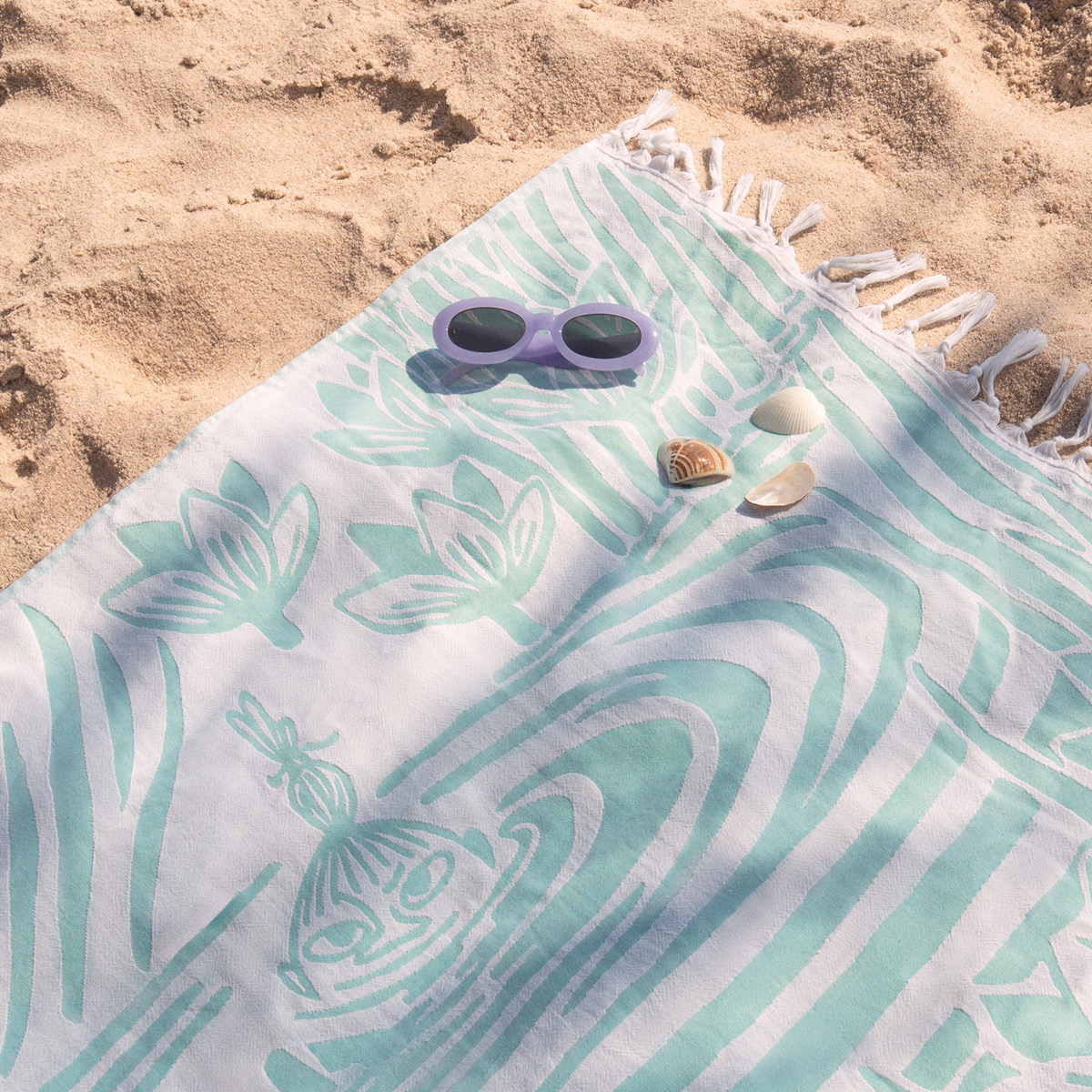 Moomin Arabia Mummi hamam håndkle 80x150 cm Stranddag