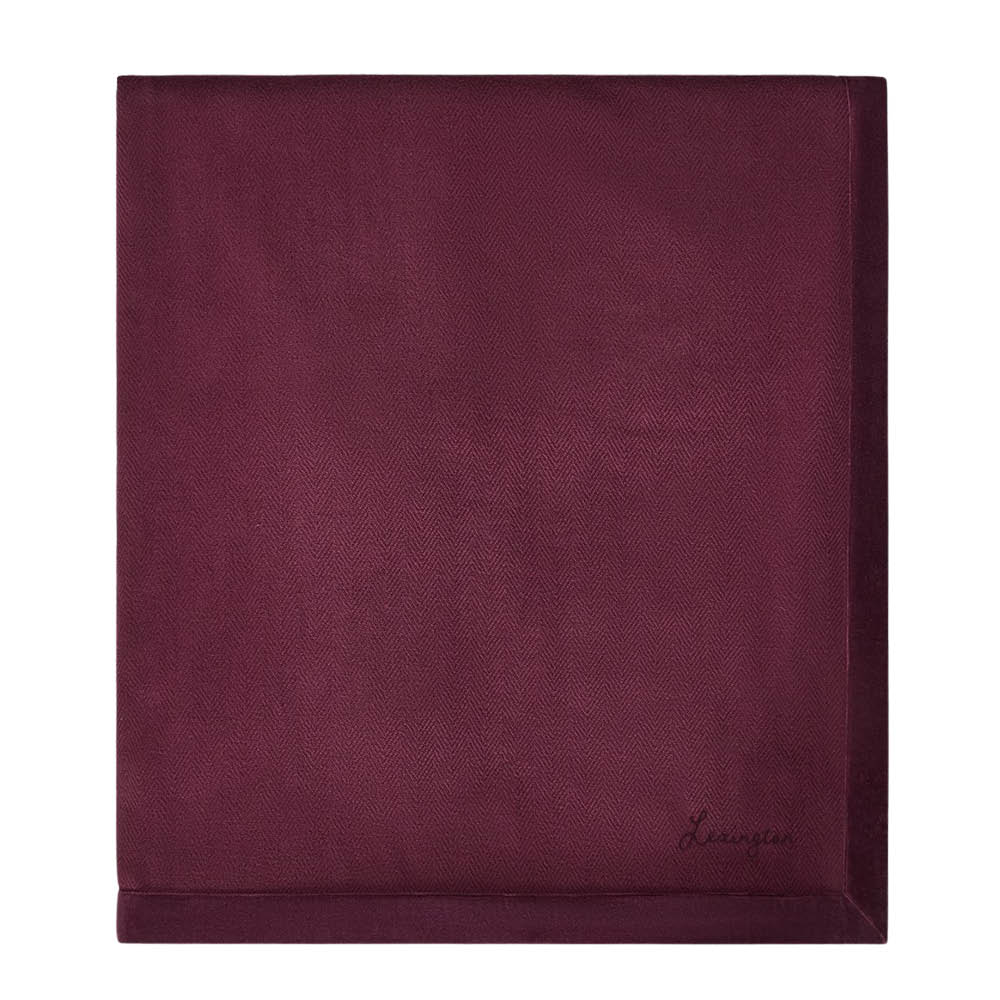Lexington Fiskbensmönstrat överkast bomull 260x240 cm fig
