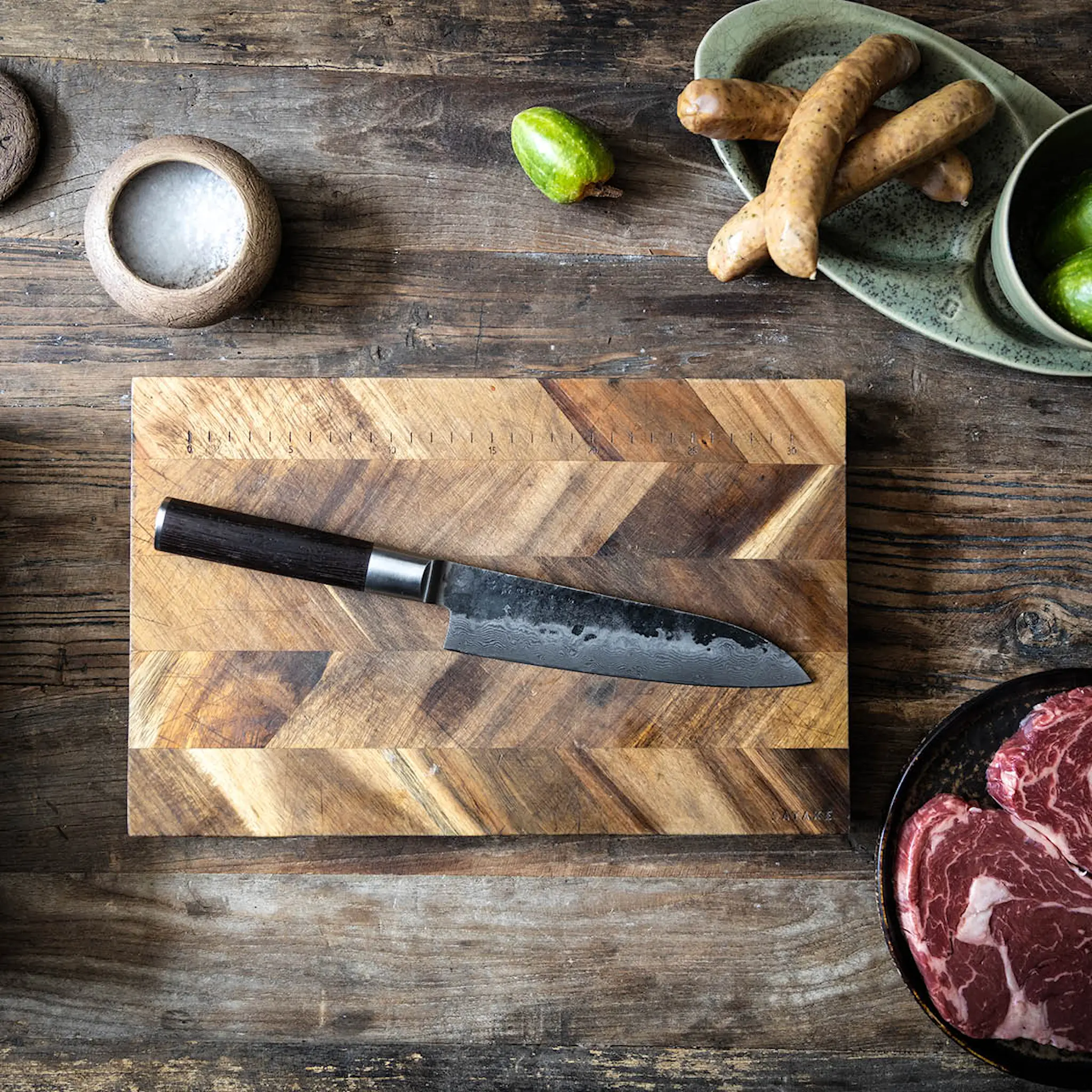 Satake Kuro Santoku Veitsi 18 cm