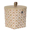 Ivy & Rose liten korg med lock 20x19 cm champagne