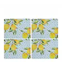 Amalfi bordstabletter 40x30 cm 4-pack lemons