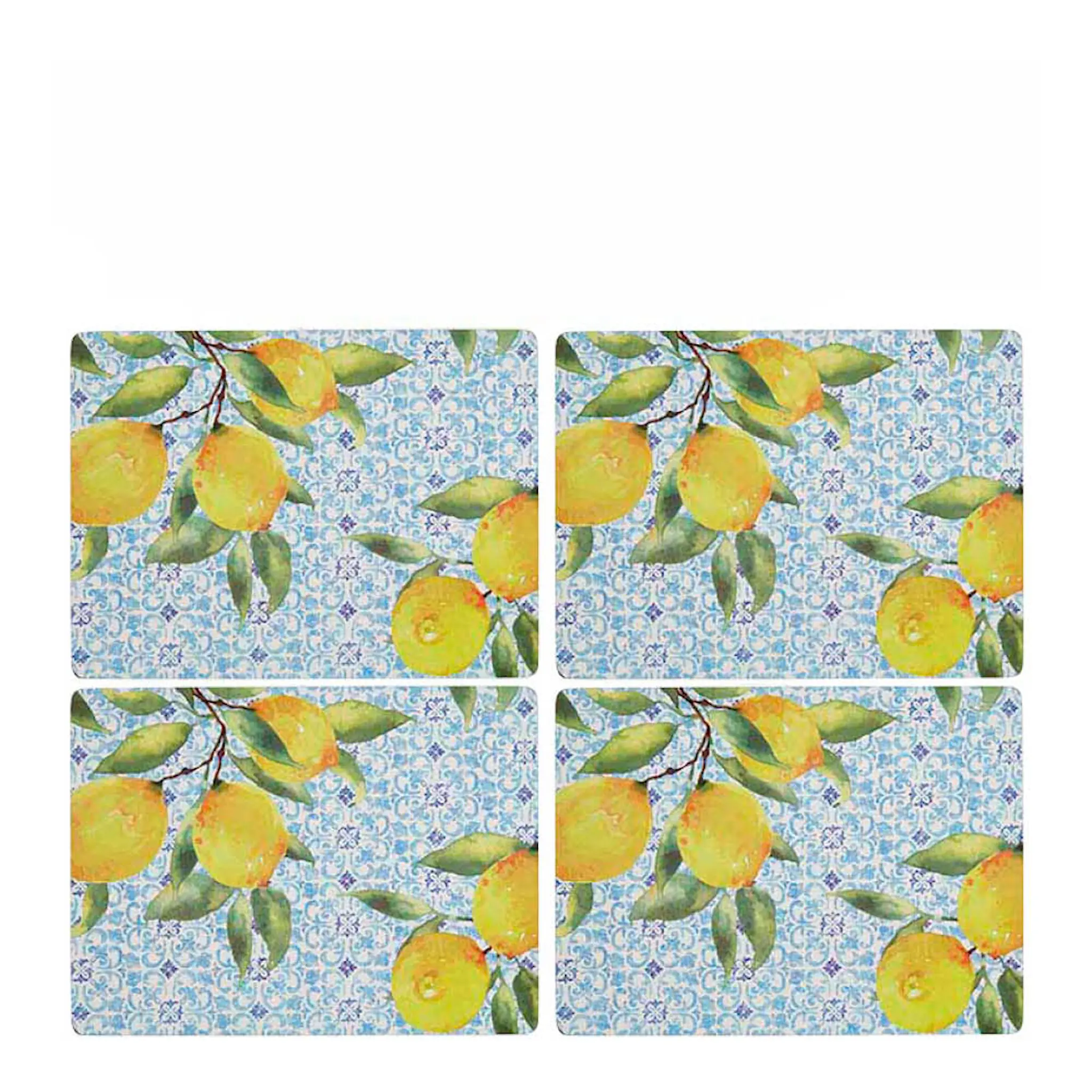 Pimpernel Amalfi bordstabletter 40x30 cm 4-pack lemons