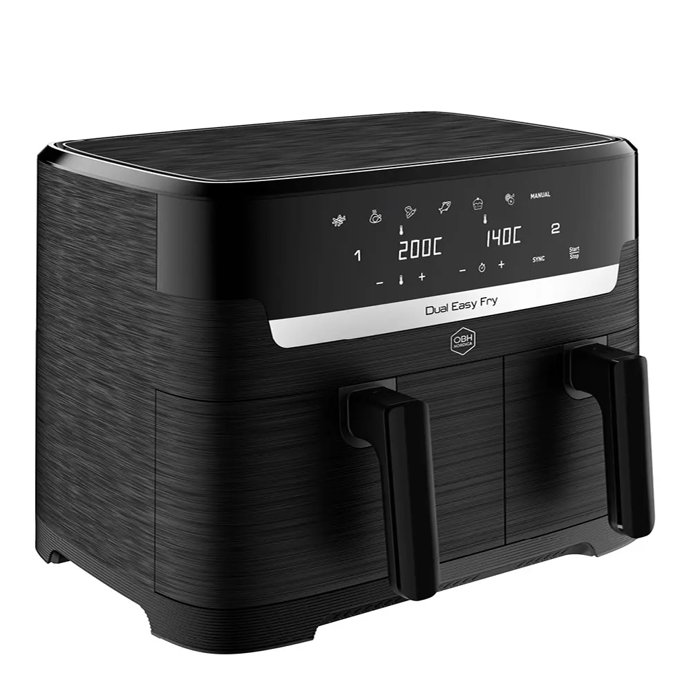 Dual Easy Fry Airfryer 3,1 L + 5 L Musta