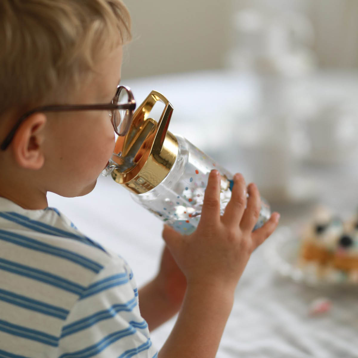 Rätt Start Pippi vattenflaska 0,5 L födelsedag guld