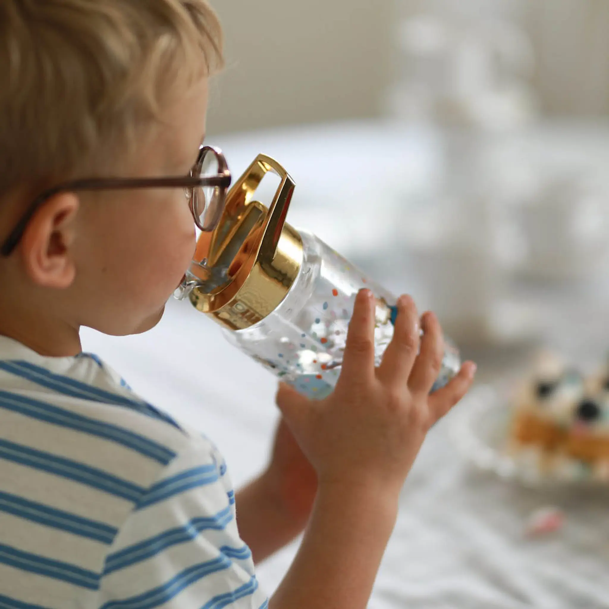 Rätt Start Pippi vattenflaska 0,5 L födelsedag guld