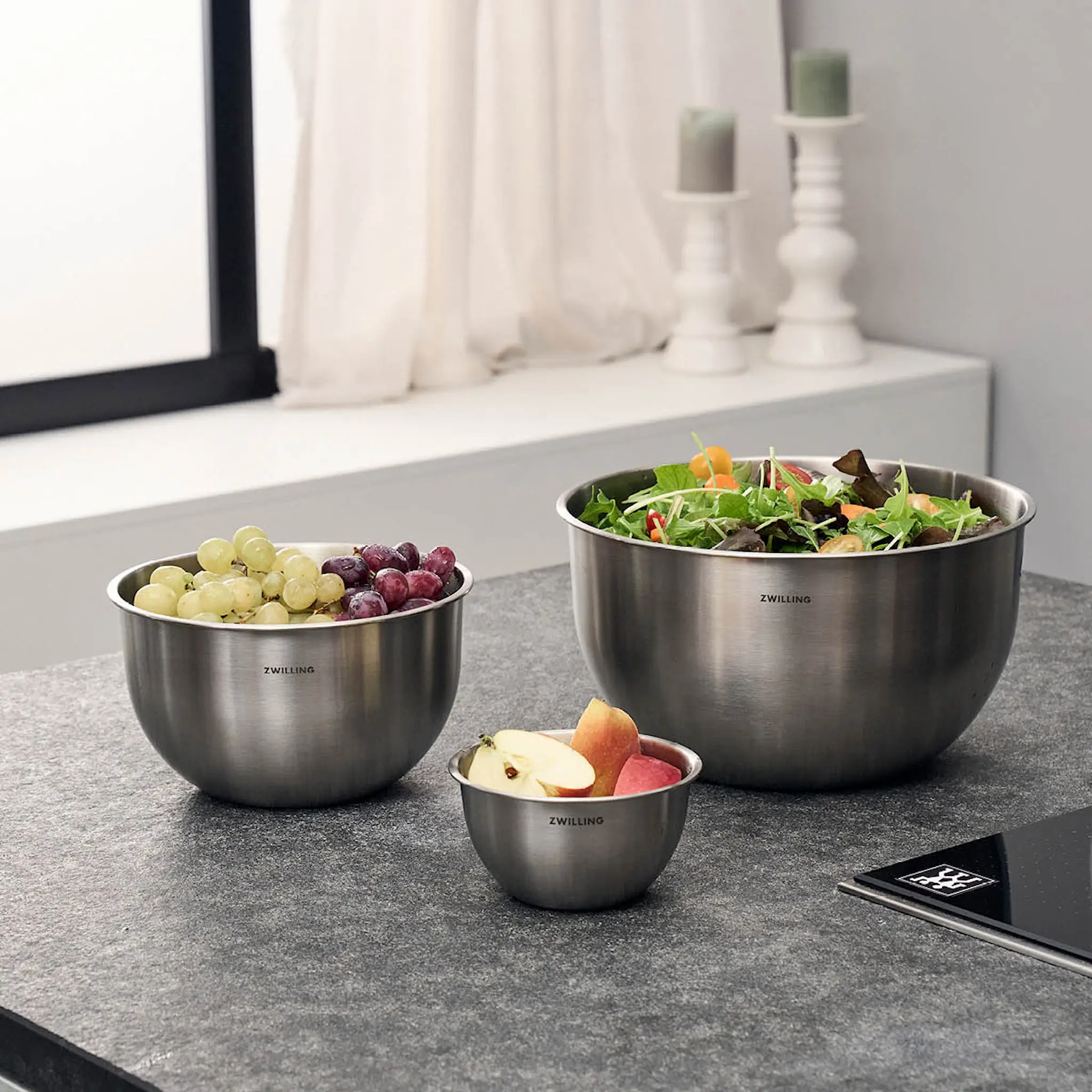 Zwilling Fresh & Save skålset 3 delar rostfritt stål