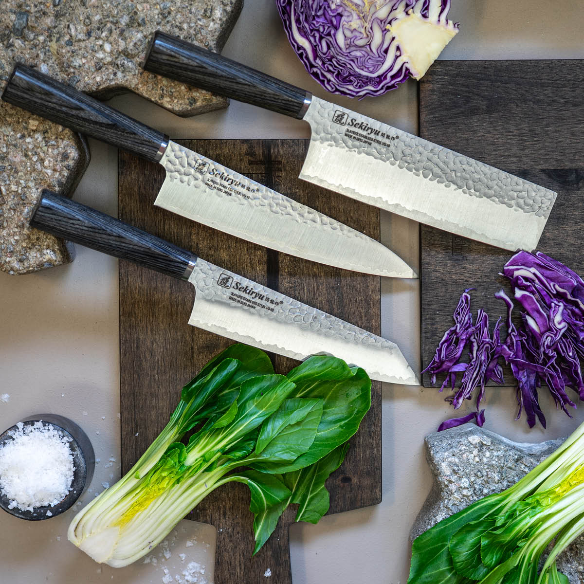 Sekiryu Charcoal chopperkniv 18 cm stål
