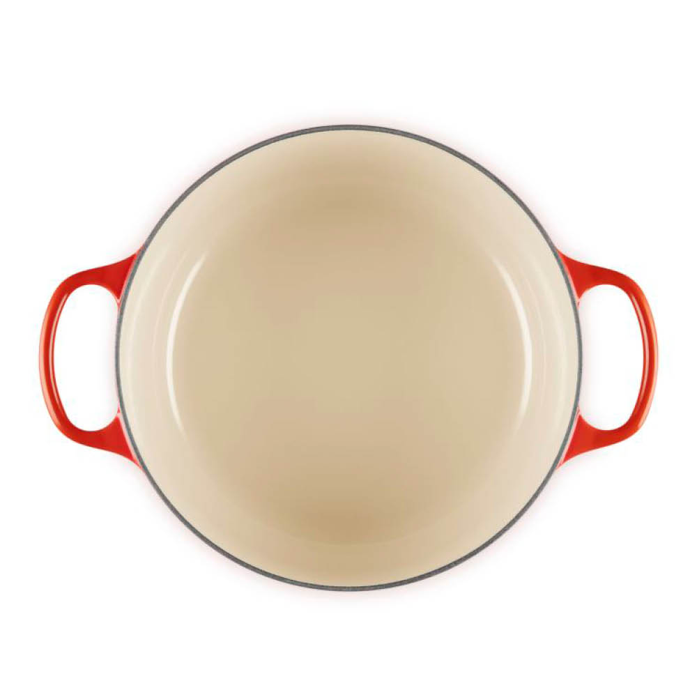 Le Creuset Signature gjutjärnsgryta rund 5,3L 26 cm cerise/crucible knob