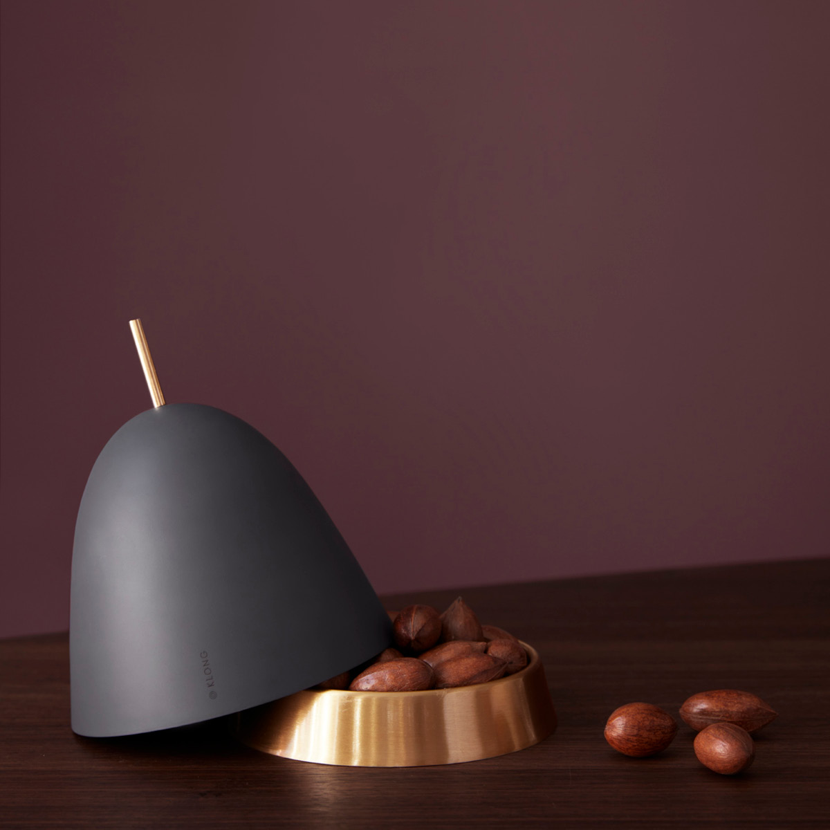 Klong Gömma beger/skål medium grå/messing