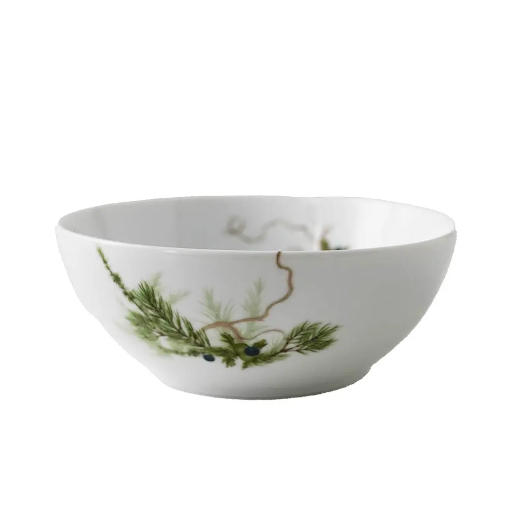 Nostalgi Kulho 15 cm Valkoinen/Vihreä