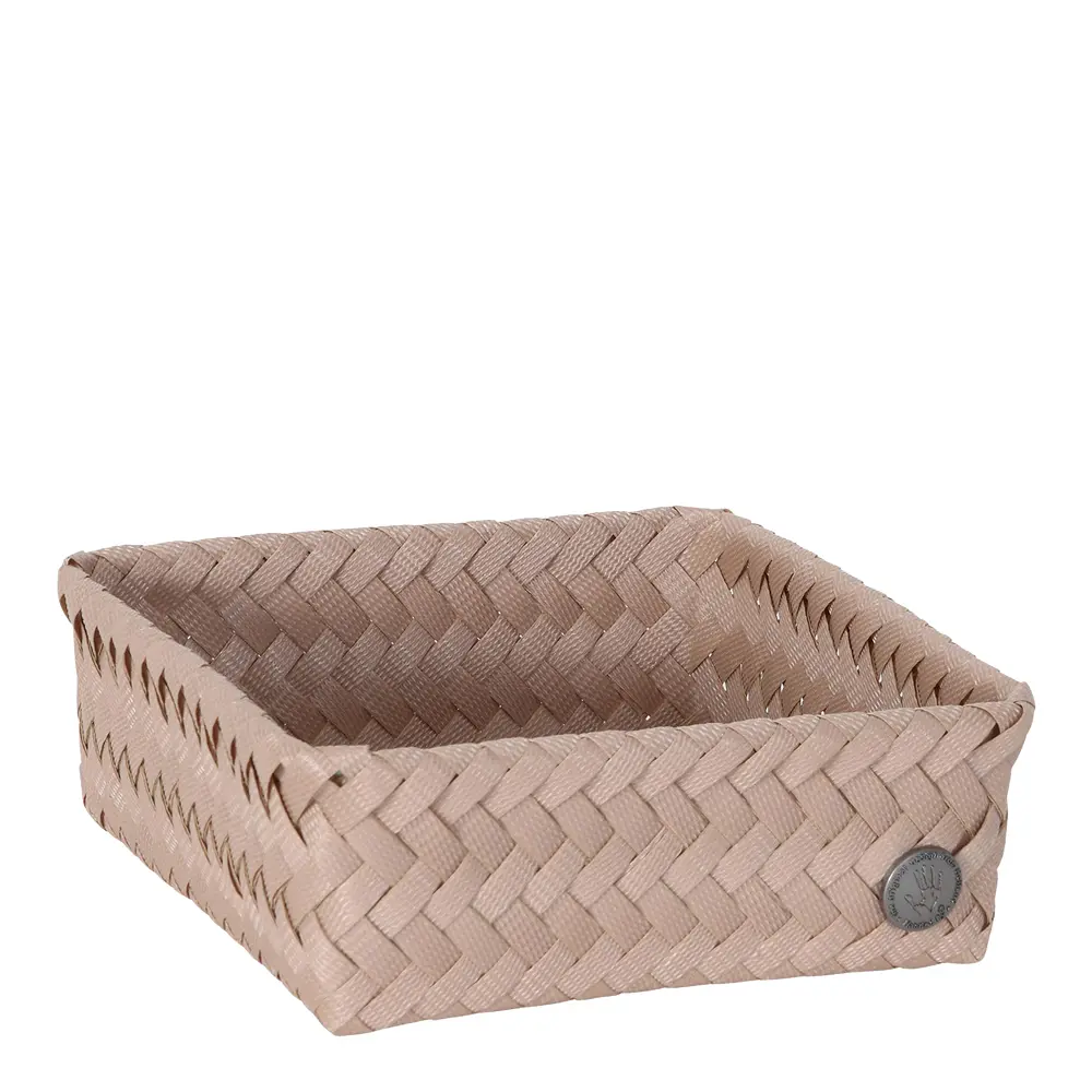 Fit Square oppbevaringskurv 18x18x7 cm caffè latte