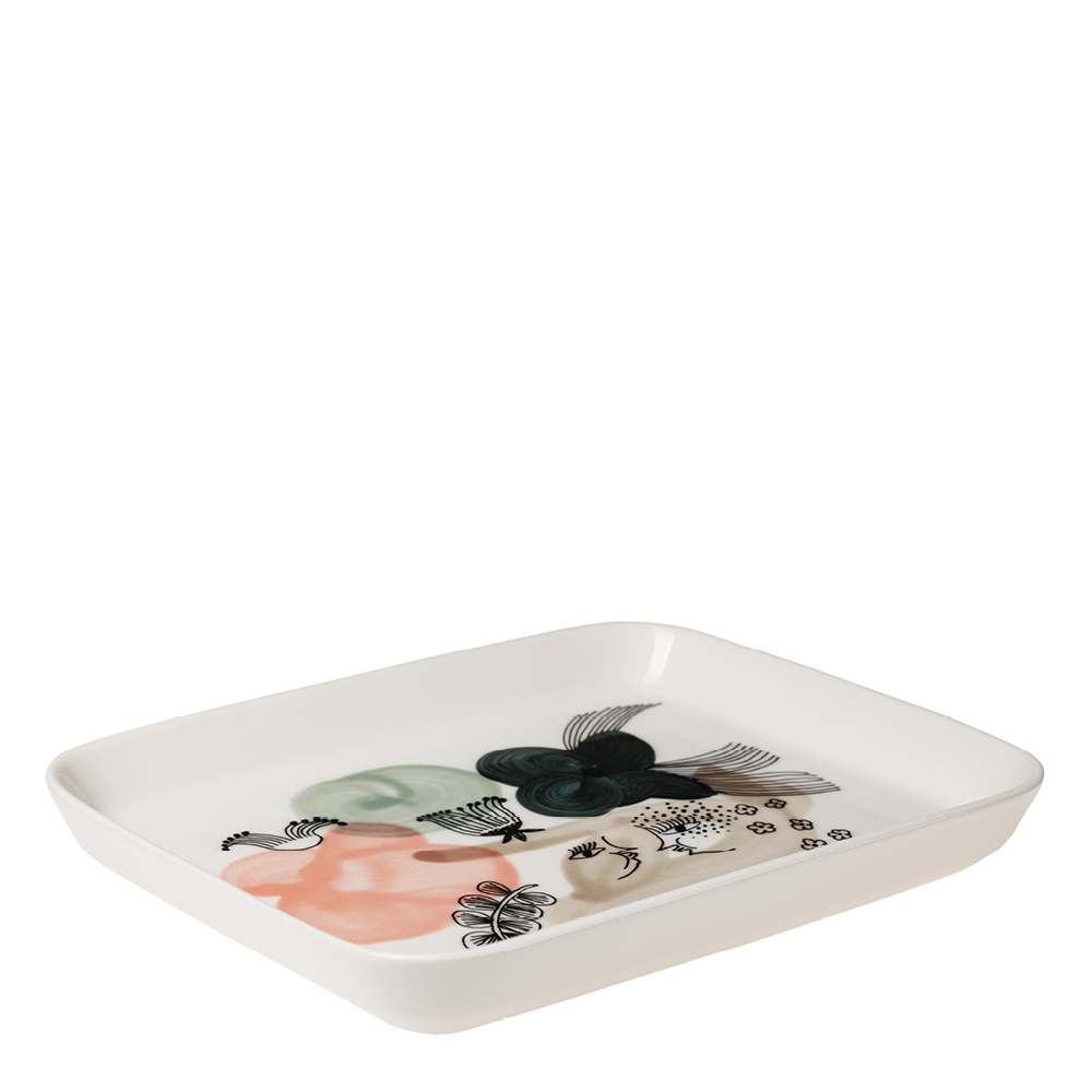 Arabia Kukkamaa Lautanen 15x19 cm Vihreä